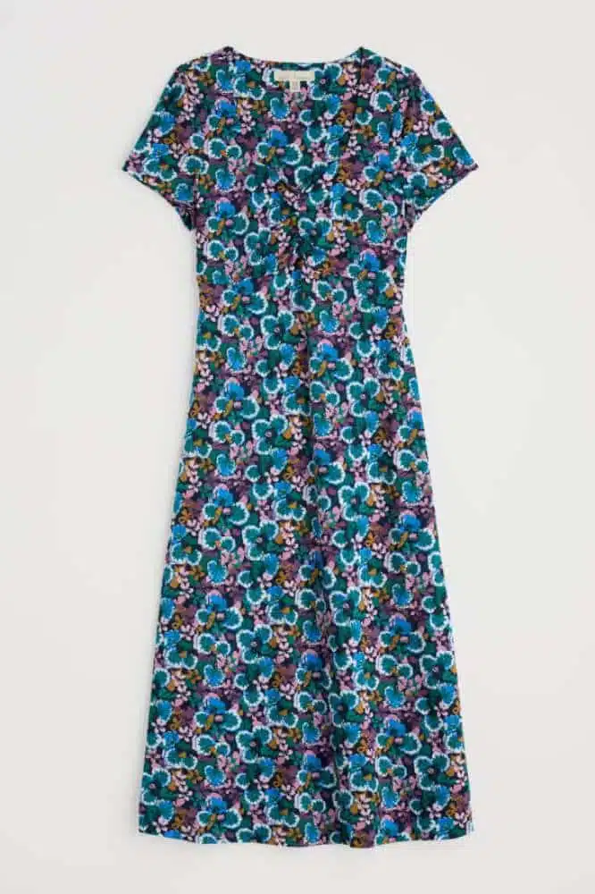 Seasalt Cornwall Secret Cove Dress Spring Geraniums Maritime - La Vie en Rose Damesmode
