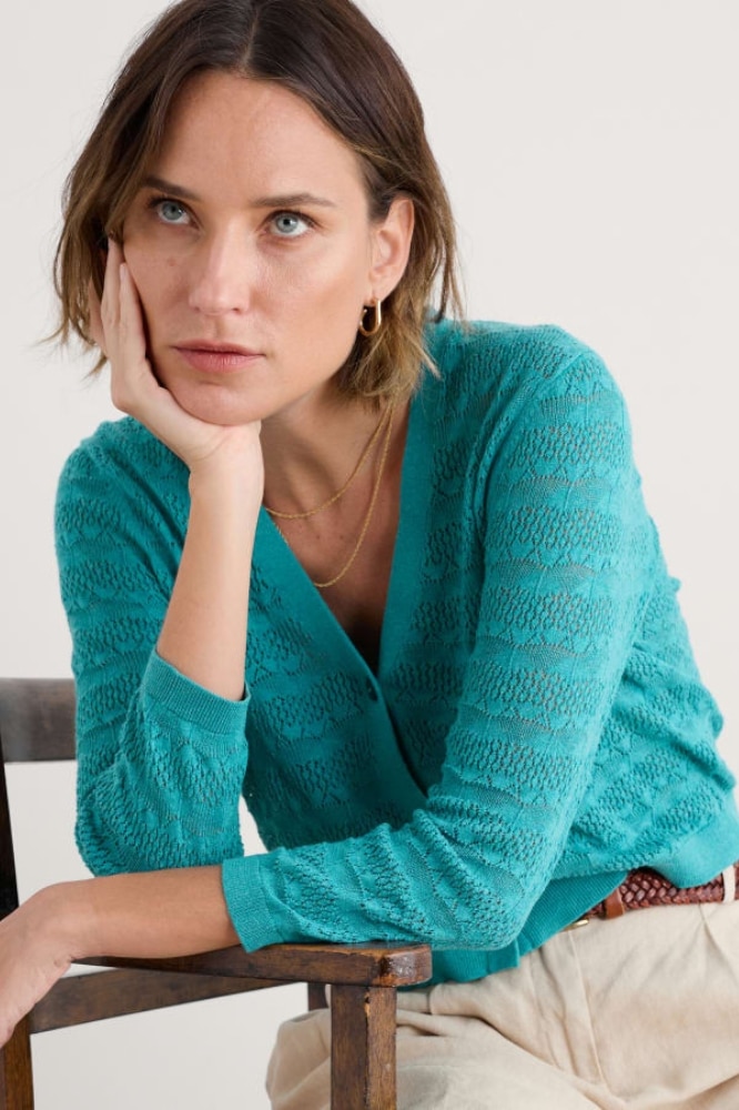 Seasalt Cornwall Sweet Day Cardigan Azurite - La Vie en Rose Damesmode