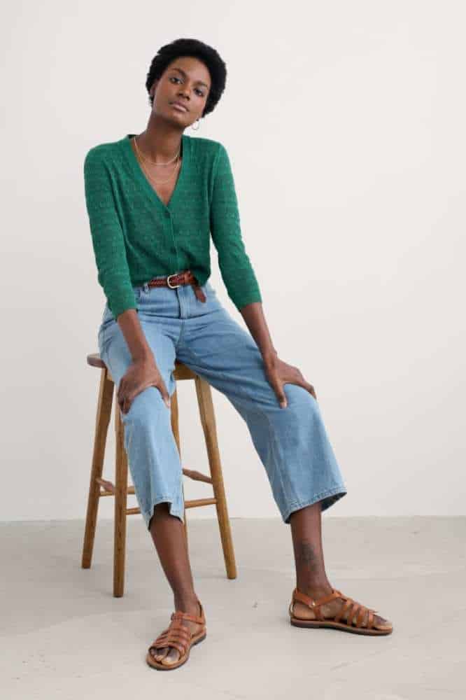 Seasalt Cornwall Sweet Day Cardigan Pine Shoots- La Vie en Rose Damesmode