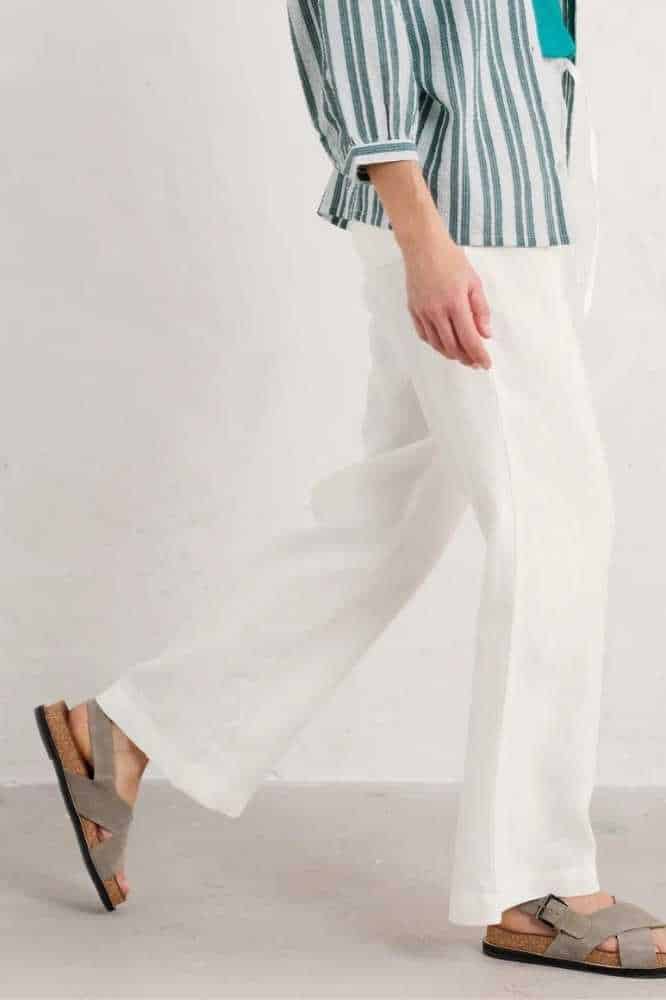 Seasalt Cornwall Tide Flow Trouser Chalk - La Vie en Rose Damesmode