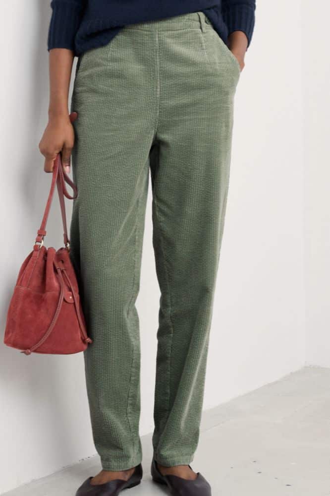 Seasalt Cornwall Trethornes Trouser Dusky Green - La Vie en Rose Damesmode