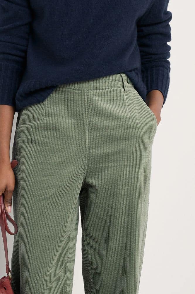 Seasalt Cornwall Trethornes Trouser Dusky Green - La Vie en Rose Damesmode