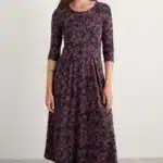 Seasalt Cornwall Veronica Dress Evening Woodland Onyx