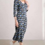 Seasalt Cornwall Waterfront Dress Textured Flower Head Maritime