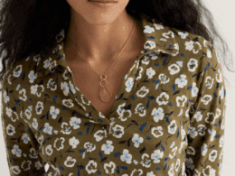 Seasalt Cornwall Wavecrest Jersey Shirt (GOTS) Arty Pansy Seagrass