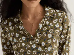 Seasalt Cornwall Wavecrest Jersey Shirt (GOTS) Arty Pansy Seagrass