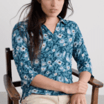 Seasalt Cornwall Wavecrest Jersey Shirt (GOTS) Blotted Anemone Minnow - La Vie en Rose Damesmode Enkhuizen