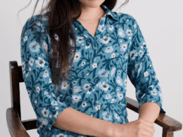 Seasalt Cornwall Wavecrest Jersey Shirt (GOTS) Blotted Anemone Minnow - La Vie en Rose Damesmode Enkhuizen