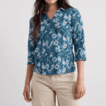 Seasalt Cornwall Wavecrest Jersey Shirt (GOTS) Blotted Anemone Minnow - La Vie en Rose Damesmode Enkhuizen