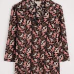 Seasalt Cornwall Wavecrest Jersey Shirt (GOTS) Swooping Birds Onyx - La Vie en Rose Damesmode