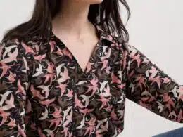 Seasalt Cornwall Wavecrest Jersey Shirt (GOTS) Swooping Birds Onyx - La Vie en Rose Damesmode