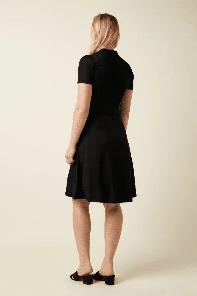 Sheeva Dress Viscose Classic Black- La Vie en Rose Damesmode