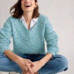 White Stuff Rua Jersey Shirt Dress Grey MLT - La Vie en Rose Damesmode