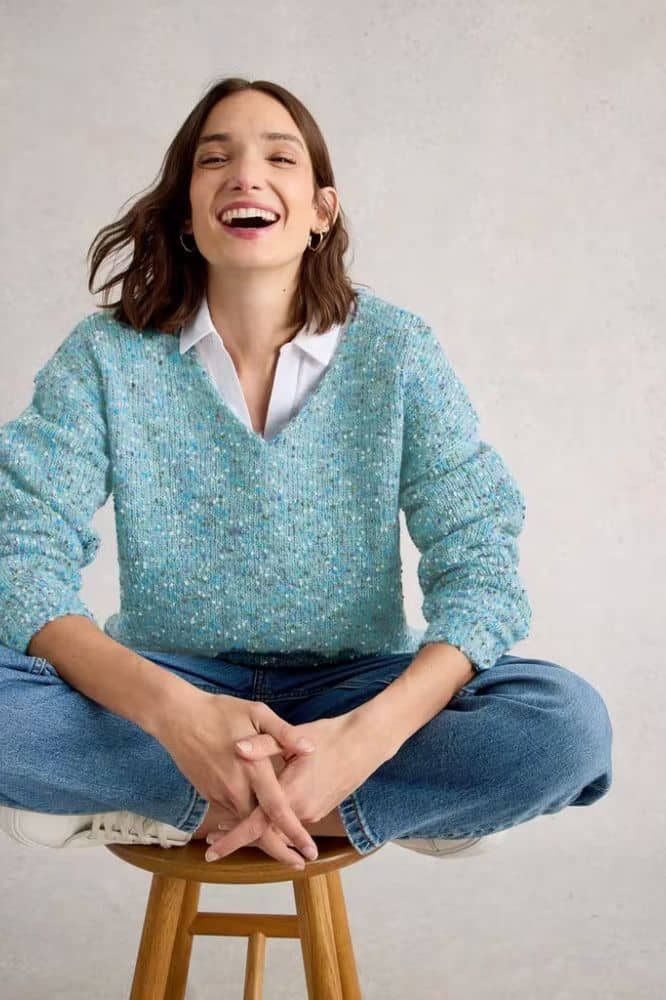 White Stuff Rua Jersey Shirt Dress Grey MLT - La Vie en Rose Damesmode