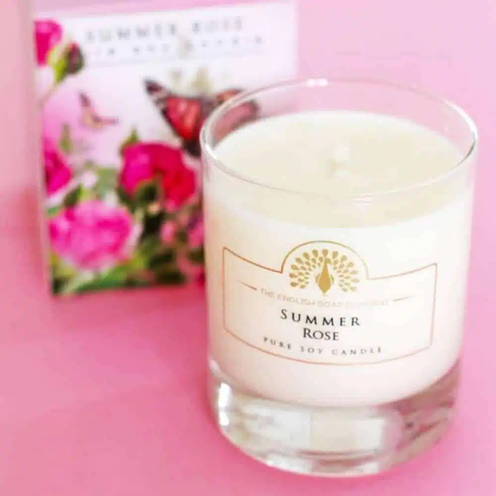 The English Soap Company 170 ml Soy Candle Summer Rose