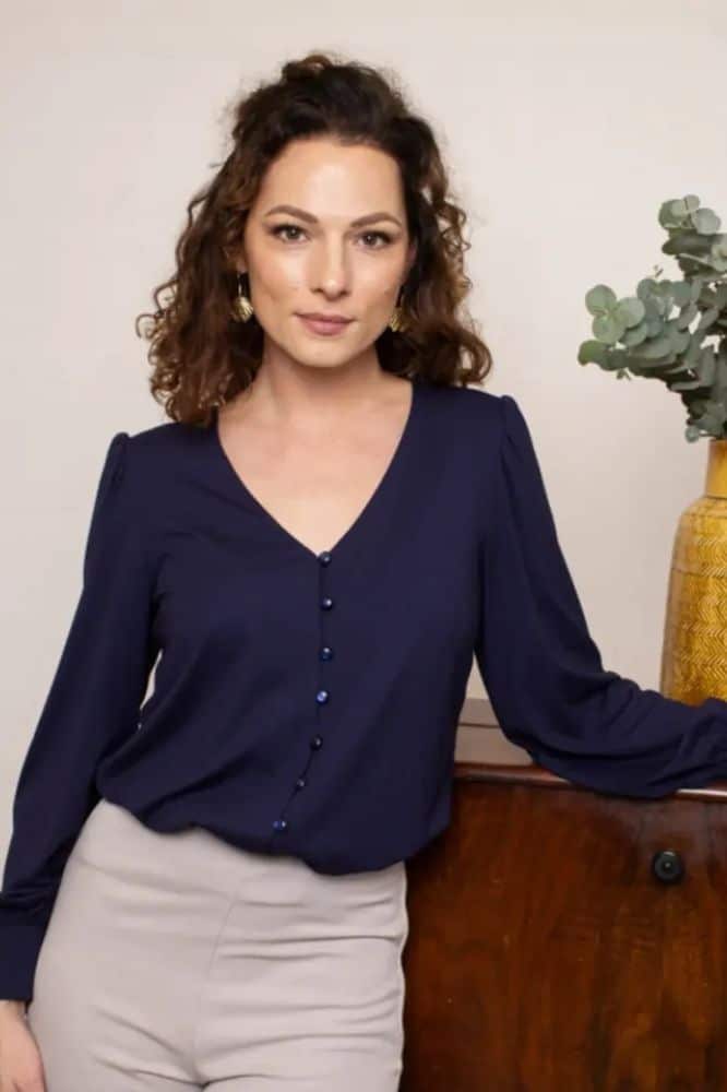 VEry Cherry Celia Blouse Navy Tricot Deluxe (7)