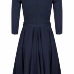 Very Cherry Ballerina Dress Navy Punty- La Vie en Rose Damesmode