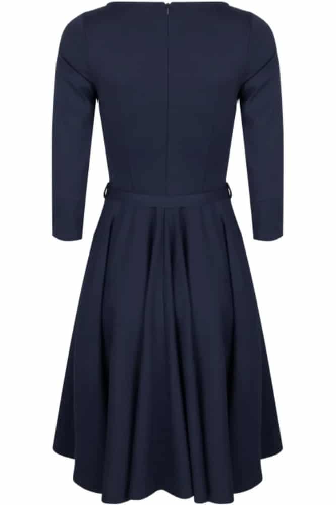 Very Cherry Ballerina Dress Navy Punty- La Vie en Rose Damesmode
