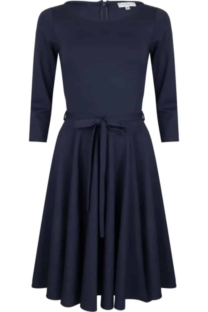 Very Cherry Ballerina Dress Navy Punty- La Vie en Rose Damesmode