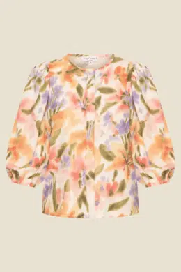 Very Cherry Betsy Blouse Aquarel Flowers