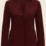 Very Cherry Blazer Corduroy Granate Red - La Vie en Rose Damesmode