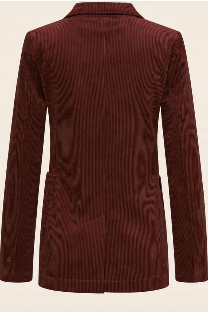 Very Cherry Blazer Corduroy Granate Red - La Vie en Rose Damesmode