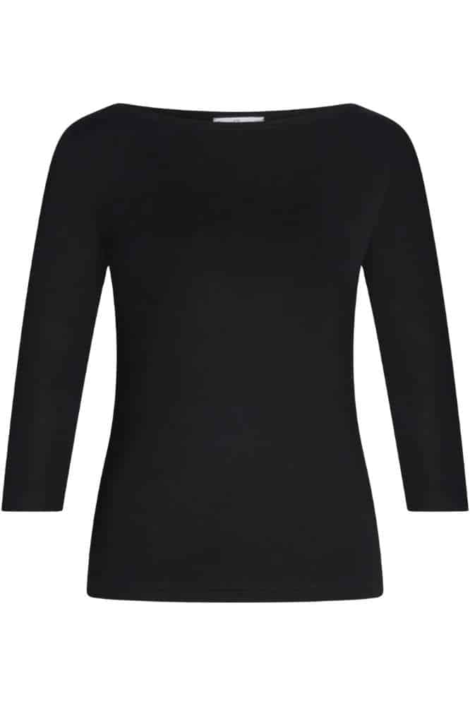 Very Cherry Boatneck Top Black Tricot Deluxe (1)