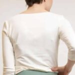 Very Cherry Boatneck Top Ecru Tricot Deluxe - La Vie en Rose Damesmode