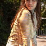 Very Cherry Boatneck Top French Stripes Honey Yellow La Vie en Rose Damesmode