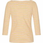 Very Cherry Boatneck Top French Stripes Honey Yellow - La Vie en Rose Damesmode