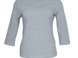 Very Cherry Boatneck Top Ministripe Bluegris