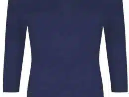 Very Cherry Boatneck Top Navy Tricot Deluxe - La Vie en Rose Damesmode