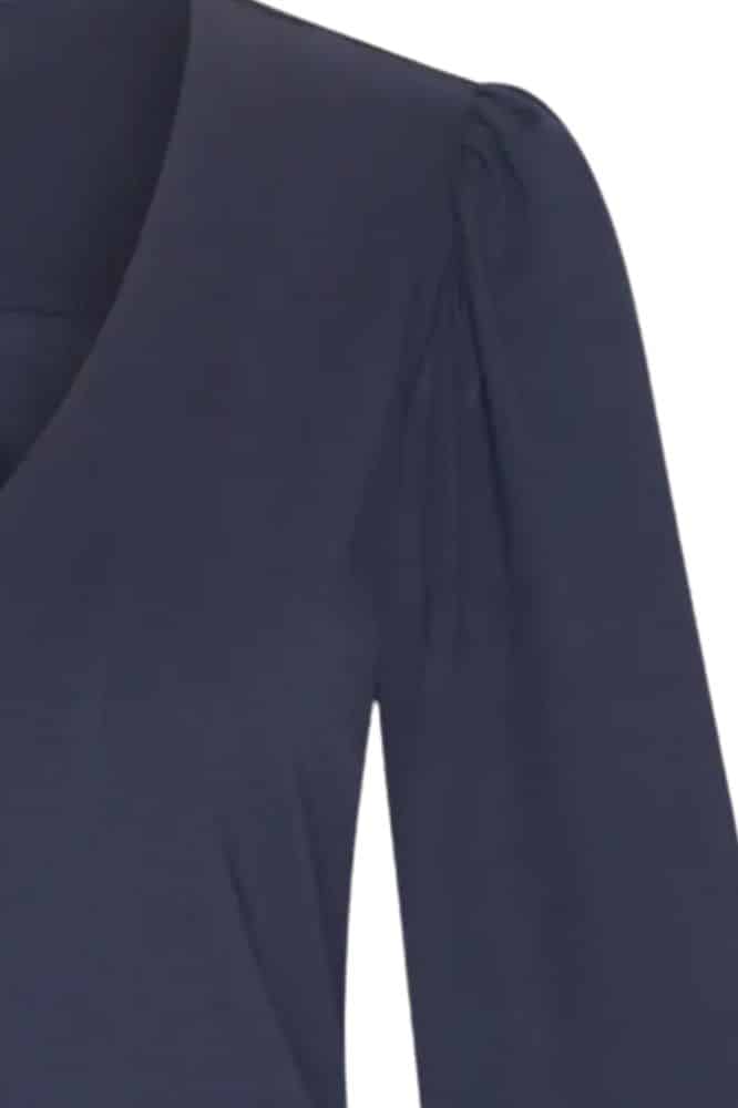 Very Cherry Celia Blouse Navy Tricot Deluxe - La Vie en Rose Damesmode