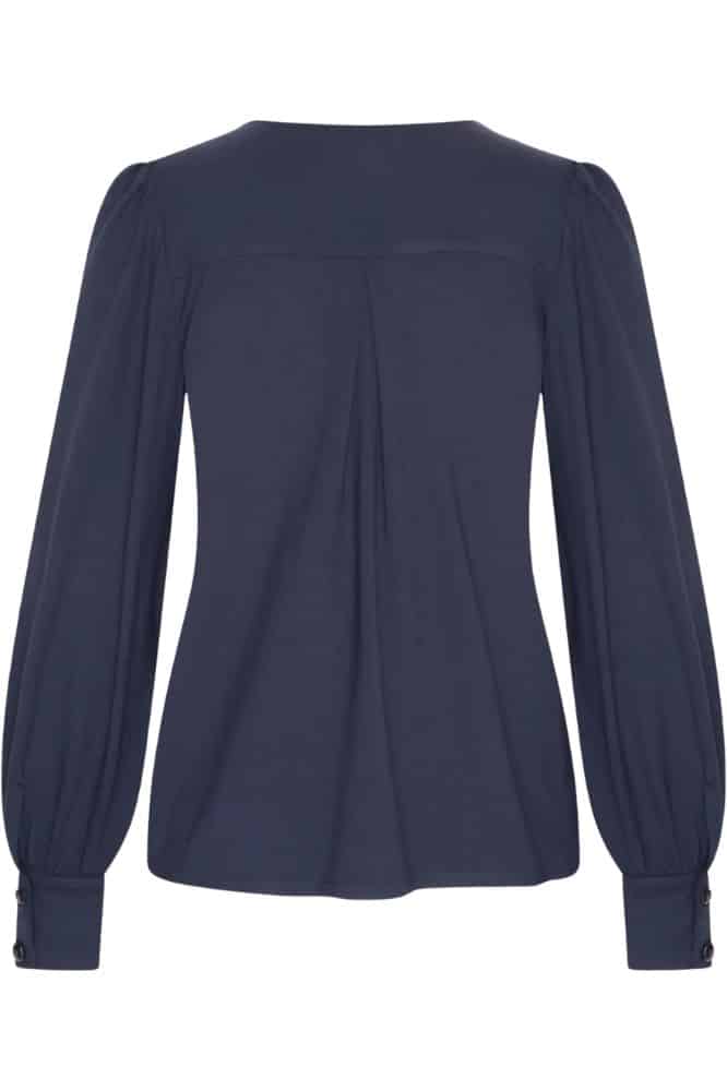 Very Cherry Celia Blouse Navy Tricot Deluxe - La Vie en Rose Damesmode