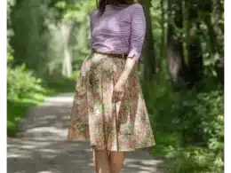 Very Cherry Circle Skirt Monet Garden