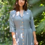 Very Cherry D'laine Dress Olette Ice Blue - La Vie en Rose Damesmode
