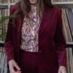 Very Cherry Jane Blouse Imani Cotton Rib - La Vie en Rose Damesmode