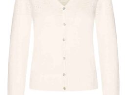 Very Cherry Lucia Cardigan Ecru - La Vie en Rose Damesmode