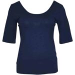 Very Cherry Lucia Natalya Top Navy Tricot Deluxe - La Vie en Rose Damesmode
