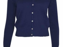 Very Cherry Lucia V-Neck Cardigan Marine - La Vie en Rose Damesmode