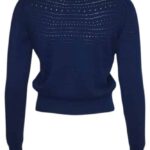 Very Cherry Lucia V-Neck Cardigan Marine - La Vie en Rose Damesmode