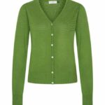 Very Cherry Lucia V Neck Cardigan Olive Green - La Vie en Rose Damesmode (1)