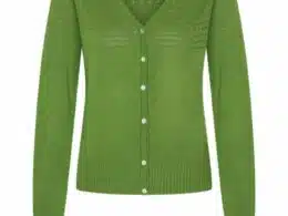 Very Cherry Lucia V Neck Cardigan Olive Green - La Vie en Rose Damesmode (1)