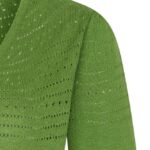 Very Cherry Lucia V Neck Cardigan Olive Green - La Vie en Rose Damesmode (1)