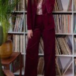 Very Cherry Marlene Pants Corduroy Granate Red - La Vie en Rose Damesmode