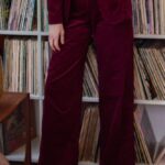 Very Cherry Marlene Pants Corduroy Granate Red - La Vie en Rose Damesmode