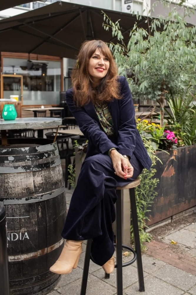 Very Cherry Marlene Pants Corduroy Marino - La Vie en Rose Damesmode