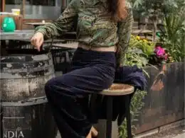 Very Cherry Marlene Pants Corduroy Marino - La Vie en Rose Damesmode