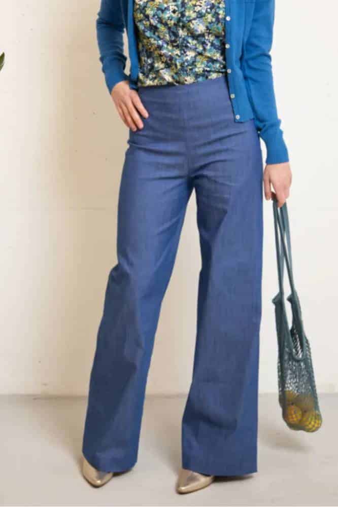 Very Cherry Marlene Pants Lights Denim Indigo - La Vie en Rose Damesmode