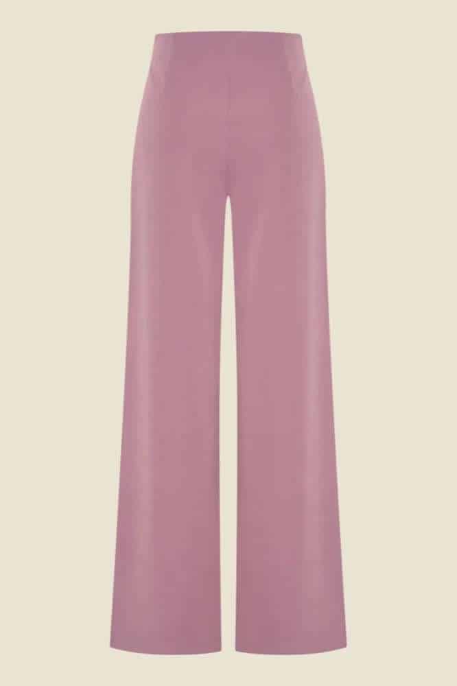 Very Cherry Marlene Pants Lila Gabardine - La Vie en Rose Damesmode